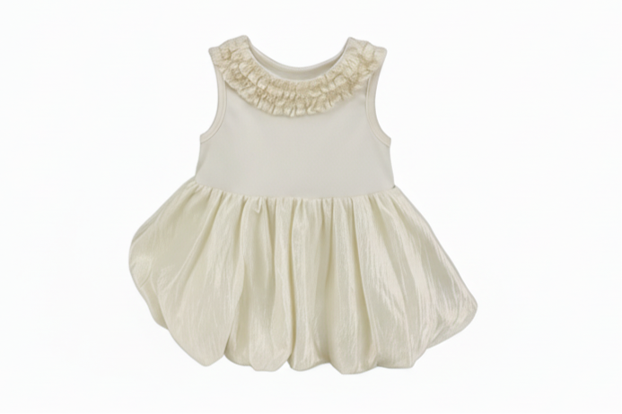 Ivory Bow Back Dress