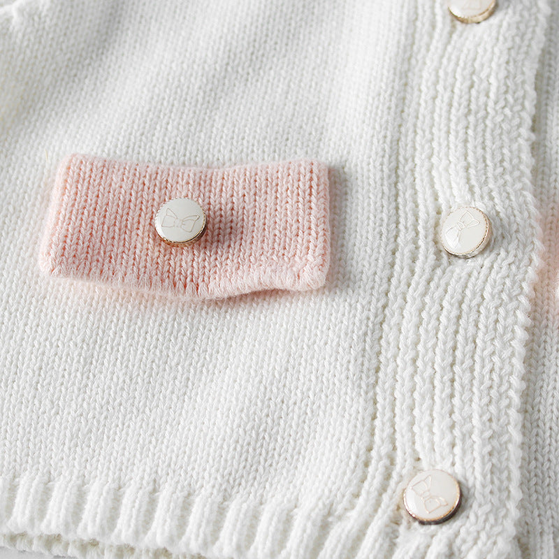 Knit Cardigan & Bloomers Set