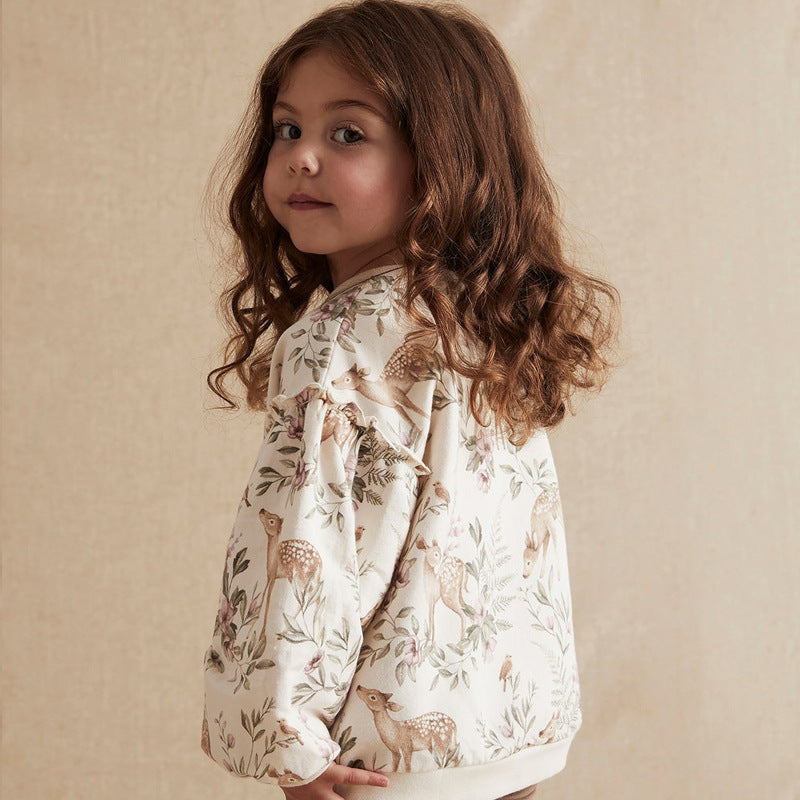 Woodland Long Sleeve Cotton Sweater