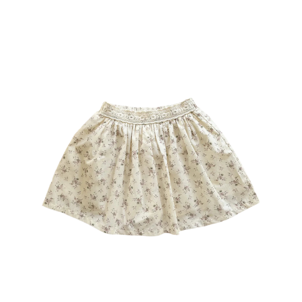 Meadow Lace and Floral Skirt
