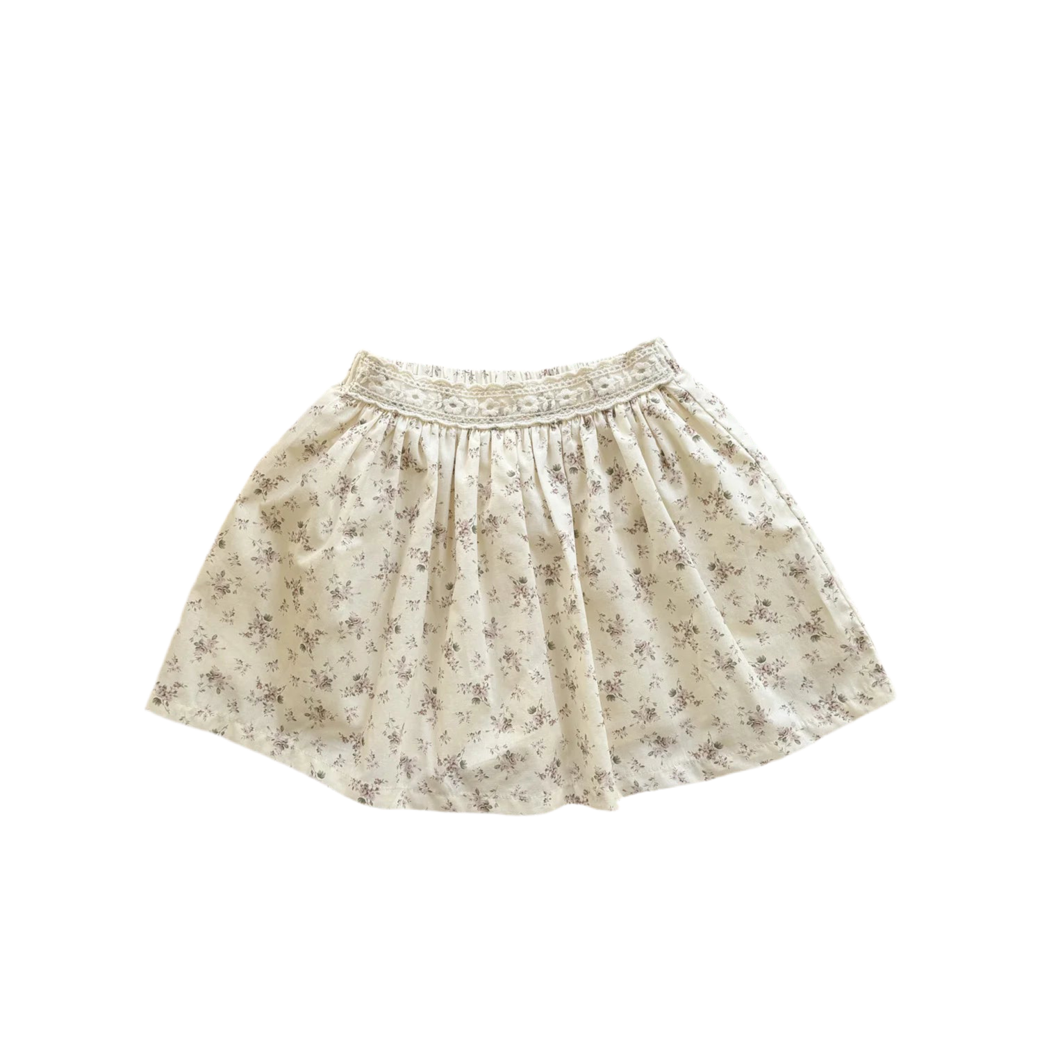 Meadow Lace and Floral Skirt