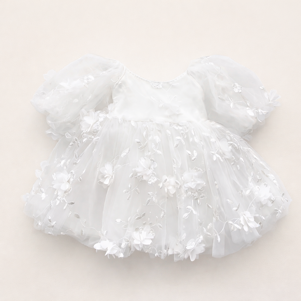 Rosette lace Party Dress