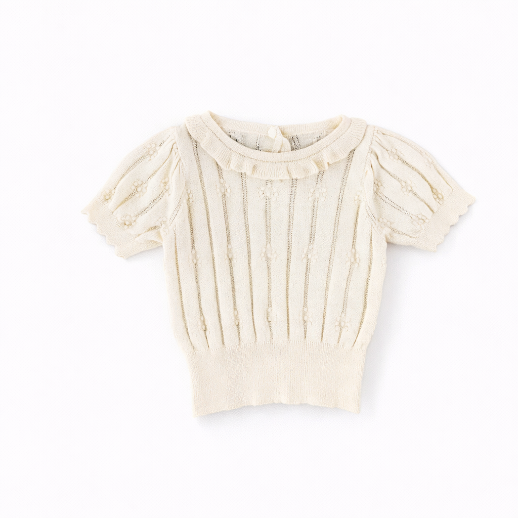 Ivory Puff Sleeve Top