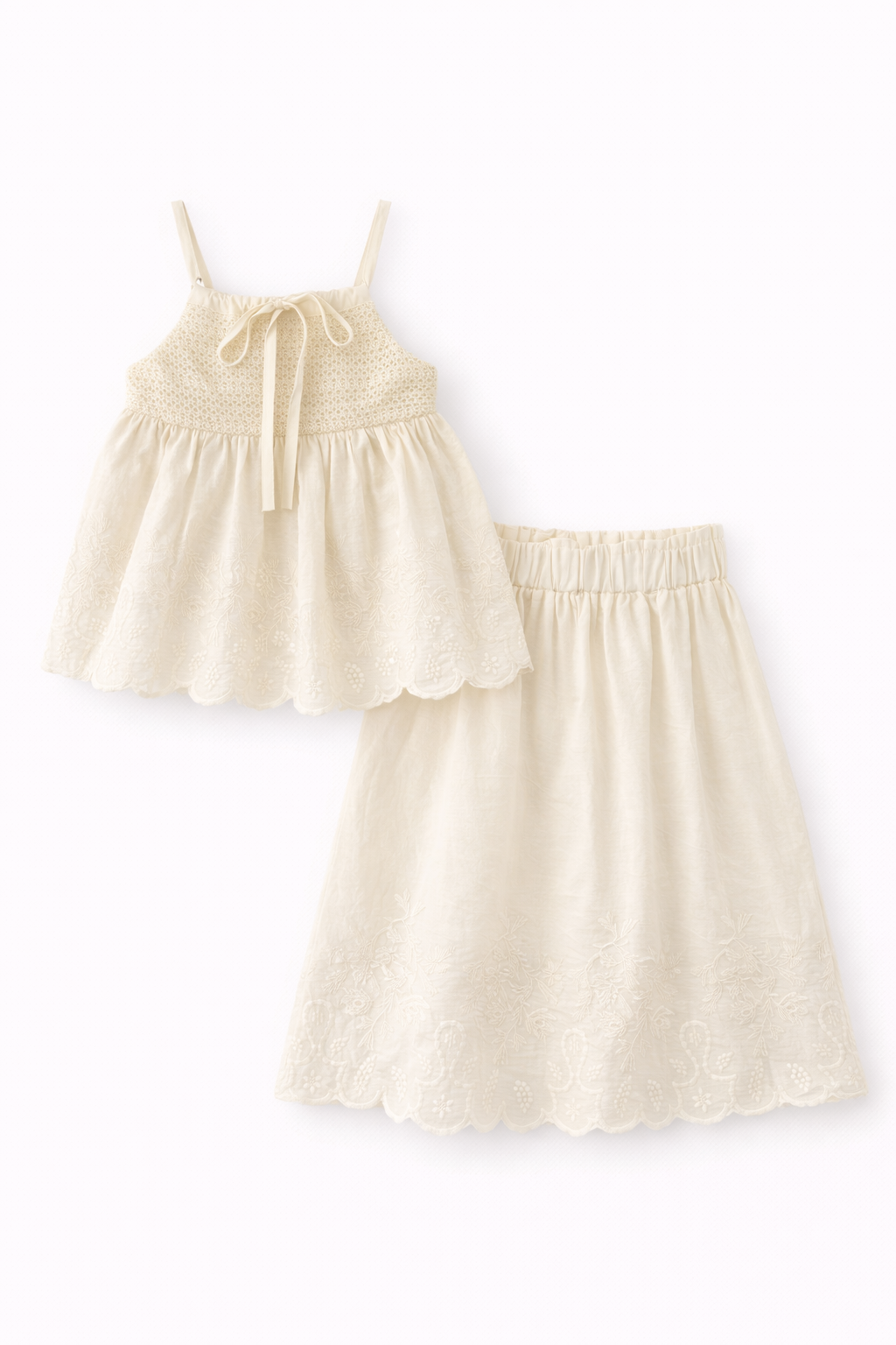 Clover Pinafore Skirt Set