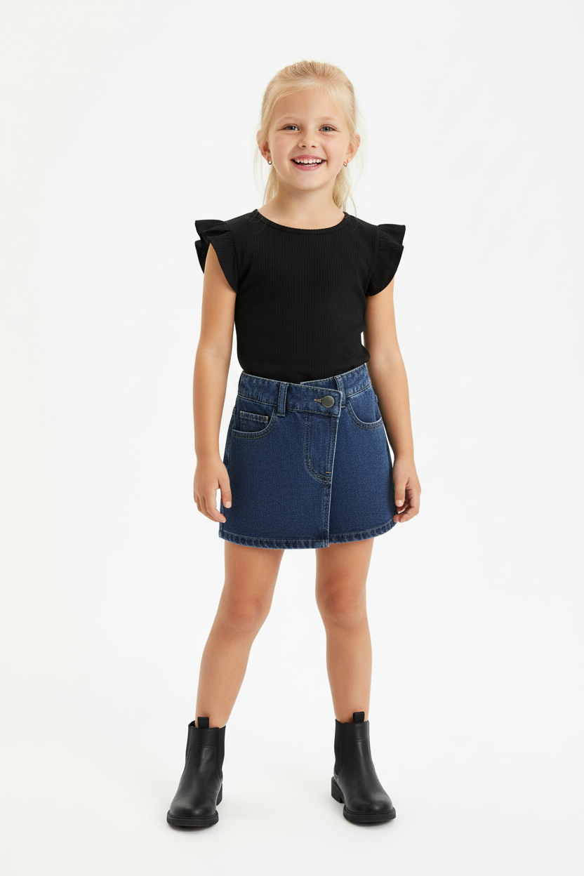 Mini Muse Denim Skort